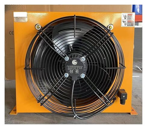 AH1470T مبادل حراري بلوحة ألومنيوم 200 لتر / دقيقة مبرد زيت الهواء الهيدروليكي مع مروحة امتصاص الصدمات الصناعية الفعالة (DC12) in Kuwait