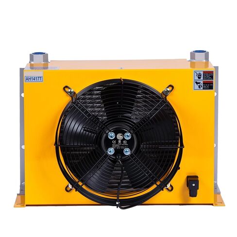 AH1417T-CA Hydraulic Air Cooler Heat Exchanger Radiator Oil Cooling Fan 12/24V DC with Motor Efficient Shock Absorption(DC24) in Saudi Arabia