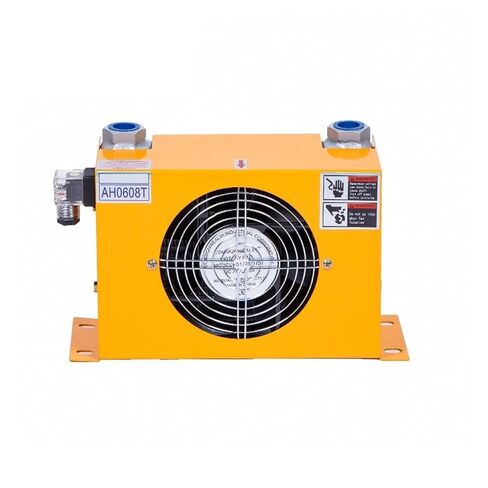 12V 24V AH0608T-60L Mini Aluminum Heat Exchanger Fan Hydraulic Oil Cooler Plate Alloy Radiator Efficient Shock Absorption(DC24) in Saudi Arabia