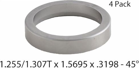 مقاعد صمام العادم LowPricedAutoParts (عدد 4) | 1.255 × 1.5695 × .3190 بوصة | كروم عالي in Kuwait