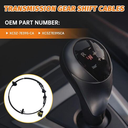 XC3Z7E395CA Automatic Transmission Shift Cable Compatible with Ford F250 350 450 Super Duty 1999-2003,For 2000-2003 Excursion,7.3L Diesel,Gear Shift Cable Replaces XC3Z-7E395-CA, 905-611 CA1282 in Saudi Arabia
