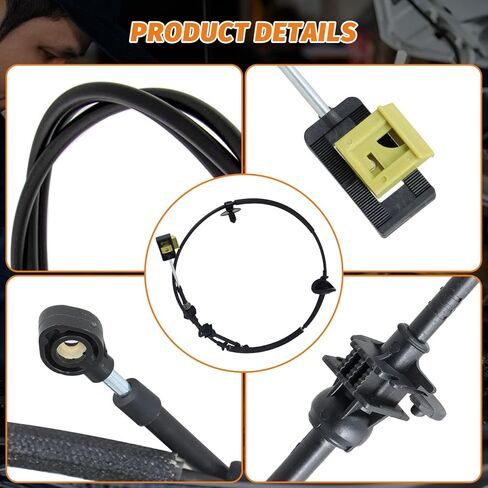 XC3Z7E395CA Automatic Transmission Shift Cable Compatible with Ford F250 350 450 Super Duty 1999-2003,For 2000-2003 Excursion,7.3L Diesel,Gear Shift Cable Replaces XC3Z-7E395-CA, 905-611 CA1282 in Saudi Arabia