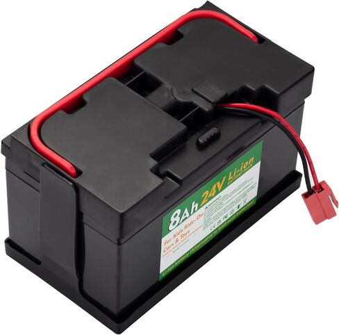 24V 8Ah Lithium Battery for huffy torex 24V UTVs Ride- On Cars & Toys, Upgraded to Replace Lead-Acid 12FM7 Batteries (with Charger and Adapter Cable) in Kuwait