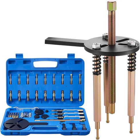 VEVOR 36-in-1 Bearing Puller Set, 36 PCS 3-Jaw Hook Puller for Internal External Bearings and Bearing Without Inner Shaft, Multifunctional Bearing Removal Tool with Heavy Duty Portable Storage Case in Kuwait