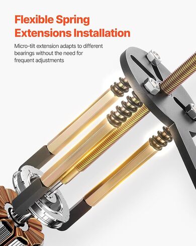 VEVOR 36-in-1 Bearing Puller Set, 36 PCS 3-Jaw Hook Puller for Internal External Bearings and Bearing Without Inner Shaft, Multifunctional Bearing Removal Tool with Heavy Duty Portable Storage Case in Kuwait