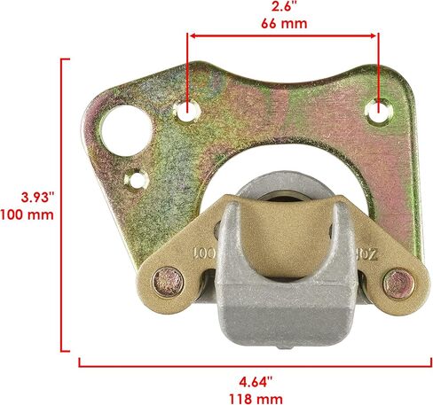 Caltric Front Left Right Brake Caliper with Pads Compatible with Polaris Ranger Xp 700 4X4 2005-2006 in Kuwait