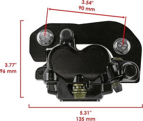 Caltric Front Right/Left and Rear Brake Calipers Compatible with Can-am CanAm Outlander 570 4x4 2018-2022 in Kuwait