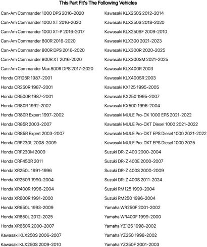 TUSK طقم إعادة بناء فرجار الفرامل الخلفية لسوزوكي DR-Z 400S 2000-2009,2011-2022 in Kuwait