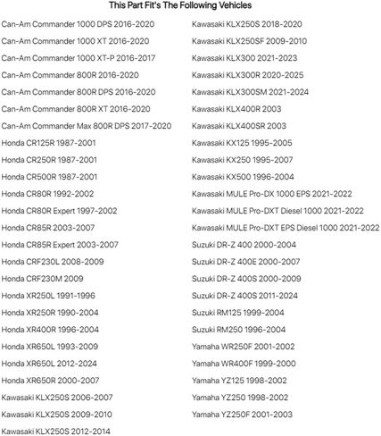 TUSK طقم إعادة بناء فرجار الفرامل الخلفية لسوزوكي DR-Z 400S 2000-2009,2011-2022 in Kuwait