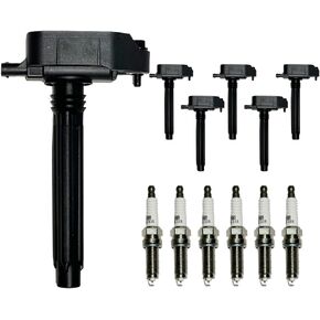 PLA09 Ignition Coil Pack with Spark Plug 3.6L Replacement for RAM 1500 2019-2025, JEEP GRAND CHEROKEE 2016-2025, WRANGLER 2018-2025, CHRYSLER PACIFICA 2017-2025, OE# 68223569AB, 68223569AC, 68223569AD in Saudi Arabia
