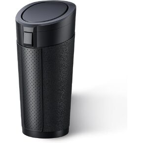 Car Trash Can Cup Holder with 2 Garbage Bags, Leakproof Silent Mini Trash Can with Lid for Car, Press & Pop, Small Automotive Garbage Bin for SUV, Truck, Office, Home, Bedroom in Saudi Arabia