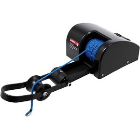 35Lbs Electric Anchor Winch, 12V Boat Anchor Winch, Marine Electric Windlass with Remote Control Saltwater Boat Windlass Kit with 100-feet Pre-Wound Anchor Rope for Speedboats (Black) in Saudi Arabia