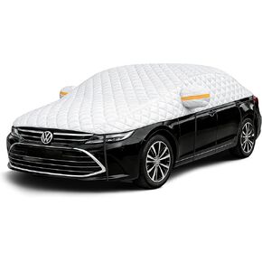 Hail Protector Car Cover, Multi-Layer Cotton Padded Half Car Cover, Thickened Top Protection for Hail, Snow & Impact, Fits Sedan L in Saudi Arabia