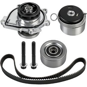 Timing Belt Kit with Water Pump Compatible with Chevy Cruze Sonic Aveo Aveo5 2009-2018 Pontiac G3 2009-2010 Saturn Astra 1.6L 1.8L 2007-2008 Replaces 25195119 24422964 TCKWP338 in Saudi Arabia