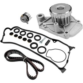 Timing Belt Kit with Water Pump for 2001 2002 2003 2004 2005 Honda Civic 1.7L L4 SOHC 16V Engine Replaces # TCK312 WP4034 in Saudi Arabia