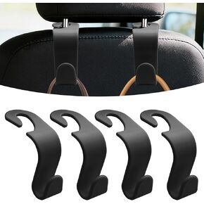 4PCS Car Seat Headrest Hooks, Purse Hook for Car, Auto Back Seat Organizer Storage Hanger Holder, Auto Accessories Multi-Use Portable Headrest Organizer Holder for Purse Handbag Coats (Blue) in Saudi Arabia