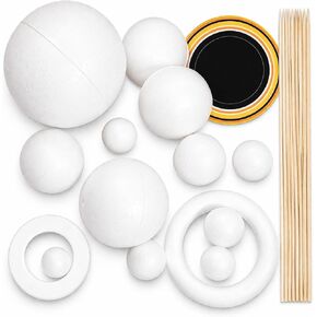 Solar System Craft Kit – Made in USA - DIY Planet Model Set with Foam Balls & Bamboo Sticks for School Projects, Crafts & Creative Activities (23 Pieces) in Saudi Arabia
