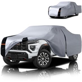 Multi-Layer Canyon Truck Cover, Custom Fit Canyon 2004-2026 Extended/Crew Cab SB(5'-6.1') Car Cover Waterproof All Weather, Full Exterior Cover Rain Wind Dust and UV Protection with Door Zipper in Saudi Arabia