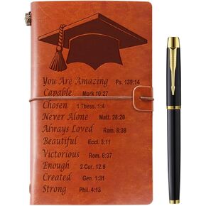 Graduation Gifts for Her Him Leather Journal Notebook Inspirational Graduation Gifts High School University College PHD Masters Degree Graduation Gift Ideas for Women Men in Saudi Arabia