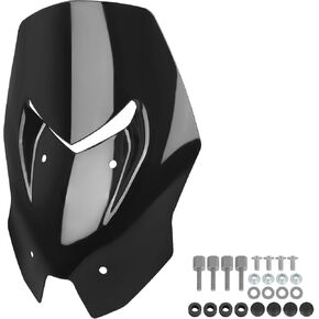 استبدال الزجاج الأمامي للدراجات النارية لـ Kawasaki Z900 Z 900 2025 2026 PC فقاعة مزدوجة للزجاج الأمامي (أسود) in Kuwait