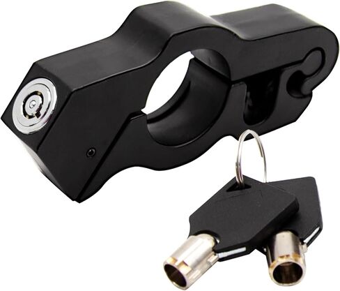 Motorcycle Throttle Lock Anti Theft Motorcycle Handlebar Lock Universal Heavy Duty Motorcycle Grip Handlebar Lock for Motorbike Scooter ATVs Sports Bikes Mopeds(Black) in Kuwait