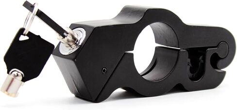 Motorcycle Throttle Lock Anti Theft Motorcycle Handlebar Lock Universal Heavy Duty Motorcycle Grip Handlebar Lock for Motorbike Scooter ATVs Sports Bikes Mopeds(Black) in Kuwait