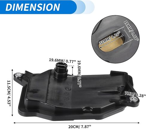 ACROPIX Automatic Transmission Filter Oil Pan Fit for Honda Civic 2003-2011 No.25420PHT003 - Pack of 1 in Kuwait