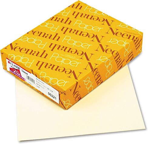 Neenah Paper 05221 CLASSIC Linen Writing Paper, 24lb, 8 1/2 x 11, Baronial Ivory, 500 Sheets in Kuwait