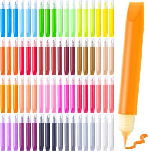 24 قطعة من أقلام طلاء Suncatcher من Crtiin، طقم طلاء زجاجي ملون 10 مل، علامات نافذة كبيرة قابلة للغسل والتجفيف السريع مجموعة أقلام فنية للتلوين هدية DIY مجموعة أدوات Suncatcher من الحرف اليدوية المفضلة للحفلات (زجاج) in Kuwait
