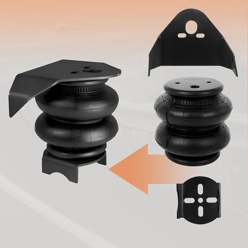 Rear Weld On Air Ride Bag Mounting Brackets Kit w/2600 Compatible with Most of Truck Van SUV 2.75" - 3.25" Axle Tube GMC Sierra 1500 HD Ram 1500/3500 F-150/450 Chevy Silverado HD in Saudi Arabia