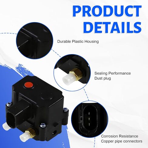 Air Suspension Solenoid Valve Block Compatible with BMW 535i GT 2010-2017, 740Ld xDrive 2015, Fit for Alpina B7/B7 xDrive 2013-2015, Replaces OE 37206789450, 37206875176 in Kuwait