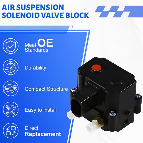 Air Suspension Solenoid Valve Block Compatible with BMW 535i GT 2010-2017, 740Ld xDrive 2015, Fit for Alpina B7/B7 xDrive 2013-2015, Replaces OE 37206789450, 37206875176 in Kuwait