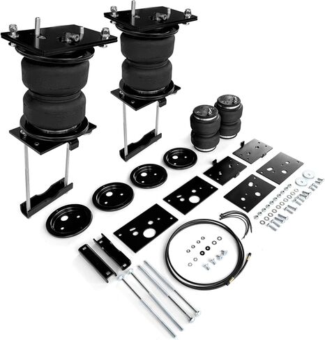 طقم تعليق أكياس زنبرك هوائي 2 قطعة لـ 2014-2024 Ram 2500 2WD و4WD التقاطات في نهاية المطاف حقيبة مساعد خلفي سحب زنبركي 5000 رطل (7X88289) in Kuwait