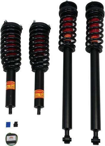 Strutmasters Air Suspension Conversion Kit compatible w/Mercedes-Benz S430 4MATIC Sedan 2003-2006 4-Wheel Conversion Kit With Light Fix (MT14FM) in Saudi Arabia