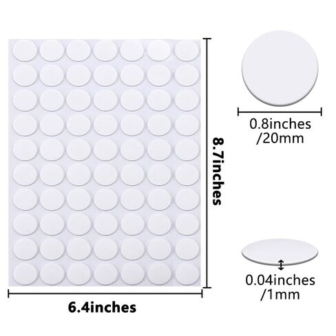 350Pcs Double Sided Adhesive Dots Removable Stickers Waterproof Round Putty No Trace Clear for Festival Decoration 20mm in Kuwait
