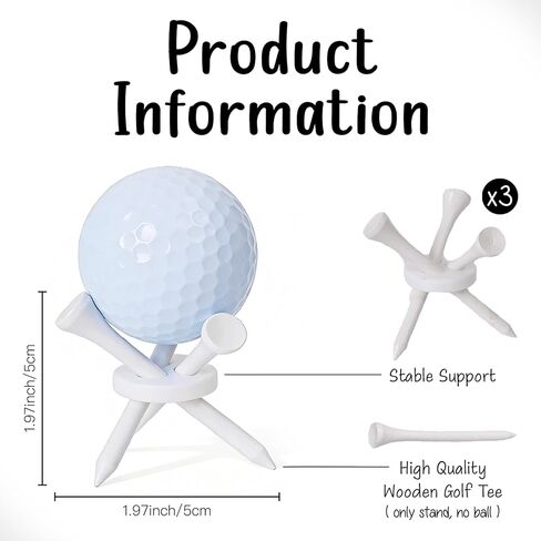 Dad Gift for Fathers Day, Birthday Golf Gift for Men, 3 Pcs Golf Ball Display Stand Holder, Golf Accessories Souvenir Collections Tabletop Desk Decor Gifts for Golf Enthusiasts in Saudi Arabia