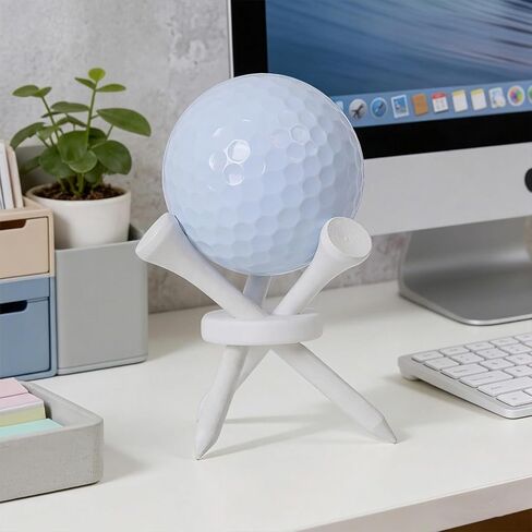 Dad Gift for Fathers Day, Birthday Golf Gift for Men, 3 Pcs Golf Ball Display Stand Holder, Golf Accessories Souvenir Collections Tabletop Desk Decor Gifts for Golf Enthusiasts in Saudi Arabia