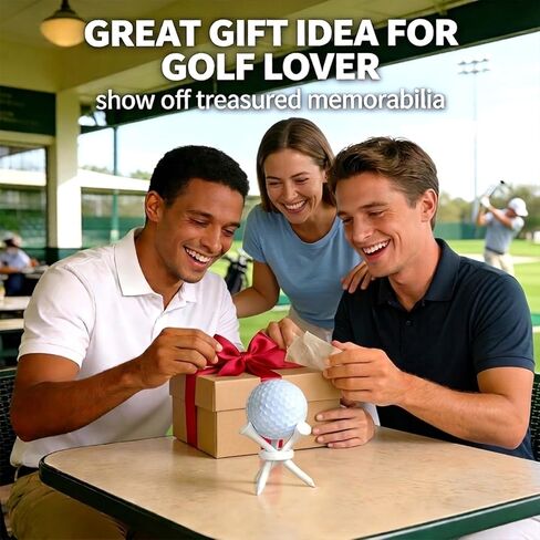 Dad Gift for Fathers Day, Birthday Golf Gift for Men, 3 Pcs Golf Ball Display Stand Holder, Golf Accessories Souvenir Collections Tabletop Desk Decor Gifts for Golf Enthusiasts in Saudi Arabia