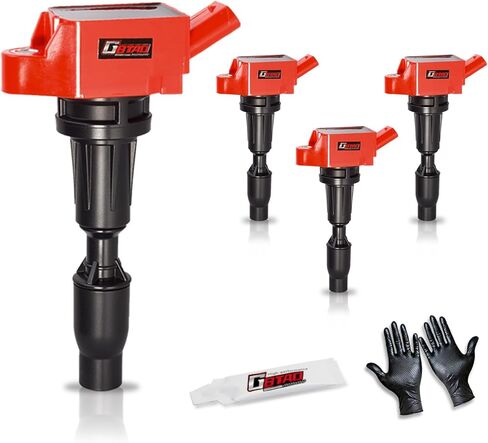 Set of 4 Upgraded Ignition Coil Pack for 2.0L 2.4L 2015 2016 2017 2018 2019 Hyundai Sonata Santa Fe Tucson Genesis Kia Optima Sorento, for Sportage Stinger Replaces UF764 273002GGA0 in Saudi Arabia