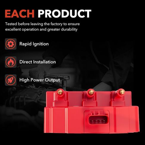 Ignition Coil Pack & Spark Plugs & Wires Set Fits For Chrysler Pacifica Town & Country Voyage Dodge Caravan Jeep Wrangler Volkswagen Routan 3.3L 3.8L V6 Repalce UF305 4306 27703 in Saudi Arabia