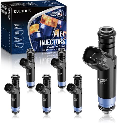 6 PCS Fuel Injectors FJ454 Compatible with Dodge Durango Ram 1500 2500 3500 Van Jeep Grand Cherokee TJ Wrangler Fuel Injection Nozzle in Kuwait