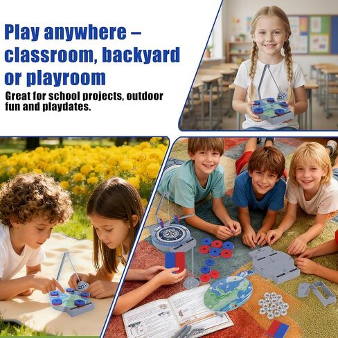 NewFamily Magnetic Science Kit for Kids, 12-in-1 STEM Physics Experiment Kit, Hands-On Magnetism Learning Toy, Ages 6 7 8 9 10 11 12 in Saudi Arabia