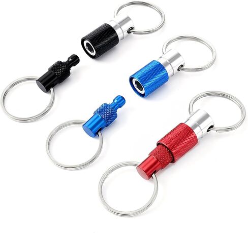 3 PCS Keychain Quick Release Keychain Detachable Key Quick Release, Detachable Keychains Pull Apart Keys Chain Metal Safety for Men, Women, Car Purse Bag (3 Colors) in Kuwait