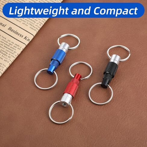 3 PCS Keychain Quick Release Keychain Detachable Key Quick Release, Detachable Keychains Pull Apart Keys Chain Metal Safety for Men, Women, Car Purse Bag (3 Colors) in Kuwait