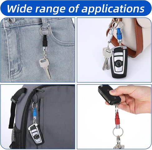 3 PCS Keychain Quick Release Keychain Detachable Key Quick Release, Detachable Keychains Pull Apart Keys Chain Metal Safety for Men, Women, Car Purse Bag (3 Colors) in Kuwait