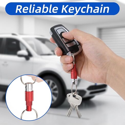 3 PCS Keychain Quick Release Keychain Detachable Key Quick Release, Detachable Keychains Pull Apart Keys Chain Metal Safety for Men, Women, Car Purse Bag (3 Colors) in Kuwait