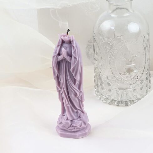 3D Virgin Mary Shape Silicone Candle Molds, DIY Goddess Molds for Candle Making Resin Soap Casting Cake Chocolate, Aroma Gypsum Molds for Home Decor, 5.3" in Saudi Arabia