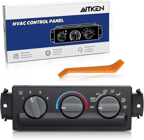 AITKEN A/C مفتاح التحكم في السخان وحدة التحكم في المناخ تعمل على إصلاح التيار المتردد/الحرارة غير المستجيبة لـ 1999-2002 GMC Sonoma، 1999-2004 Chevy S10، 2003-2005 Oldsmobile Bravada يستبدل 16233939-A 15098964 in Kuwait