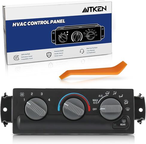 AITKEN A/C مفتاح التحكم في السخان وحدة التحكم في المناخ تعمل على إصلاح التيار المتردد/الحرارة غير المستجيبة لـ 1999-2002 GMC Sonoma، 1999-2004 Chevy S10، 2003-2005 Oldsmobile Bravada يستبدل 16233939-A 15098964 in Kuwait