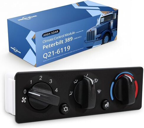 AC Climate Control Module Q21-6119 Compatible with Peterbilt 389 337 348 2008-2025 HVAC A/C Heater Control Panel Air Conditioning Temperature Control Unit Q216119 in Kuwait